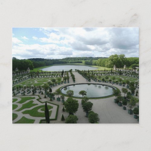 Versailles Gardens Pools Orangerie France PostCard