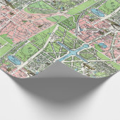 Versailles Map Wrapping Paper (Corner)