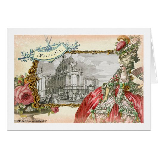 Versailles Marie Antoinette Elegance Cards (Front Horizontal)