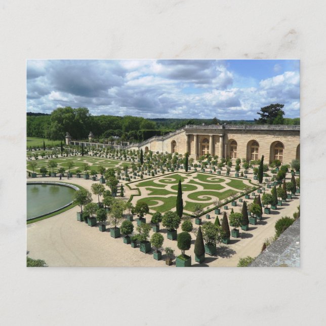 Versailles Orangerie France Gardens PostCard (Front)