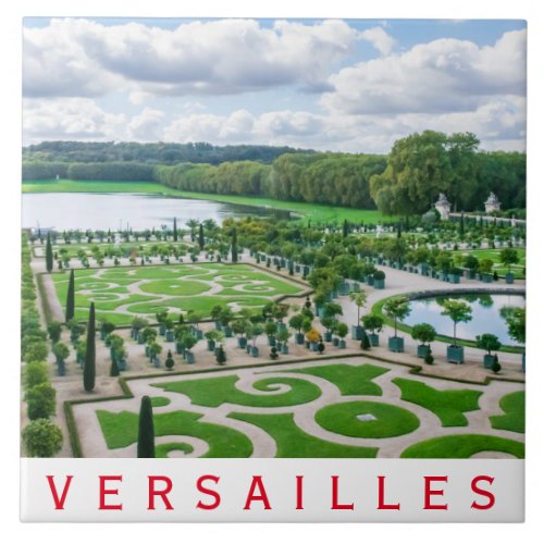 Versailles Palace Gardens ceramic tile