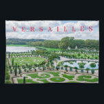Versailles Palace Gardens tea towel<br><div class="desc">A beautiful view of part of the extensive Versailles Palace Gardens in France printed on a souvenir tea towel.</div>
