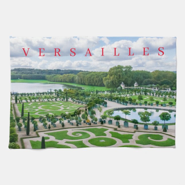 Versailles Palace Gardens tea towel (Horizontal)
