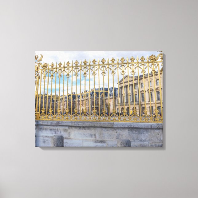 Versailles Palace golden railings canvas print (Front)