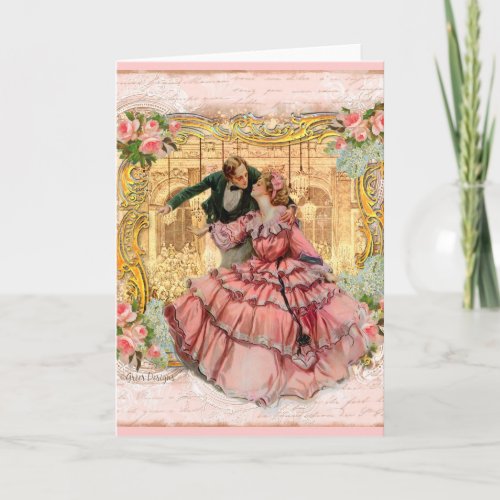 Versailles Romantic Dance Card