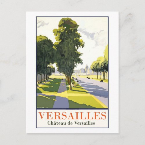 Versailles the Park and the Castle Postcard