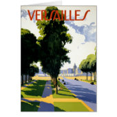 Versailles Vintage Travel Poster Restored (Front)