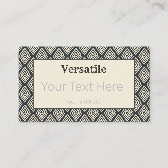 Versatile Contemporary Business Card (Front)