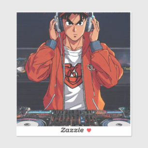 Versatile DJ Logo - Celebrating the Fusion Sticker