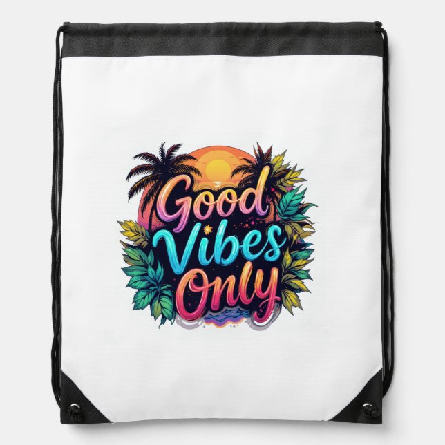 Versatile Drawstring Gym Backpack for Men and Wome (Front)