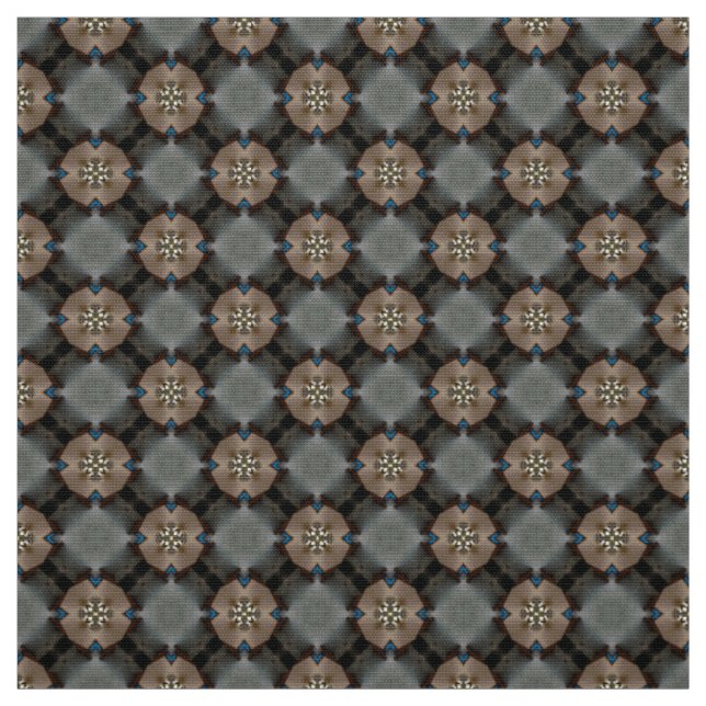 Versatile Gray and Brown Crafting Pattern Fabric  (Swatch)
