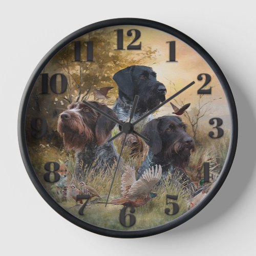 Versatile Hunting Dogs Clock