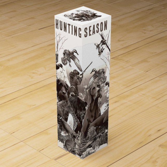Versatile Hunting Dogs Wine Box (Front)