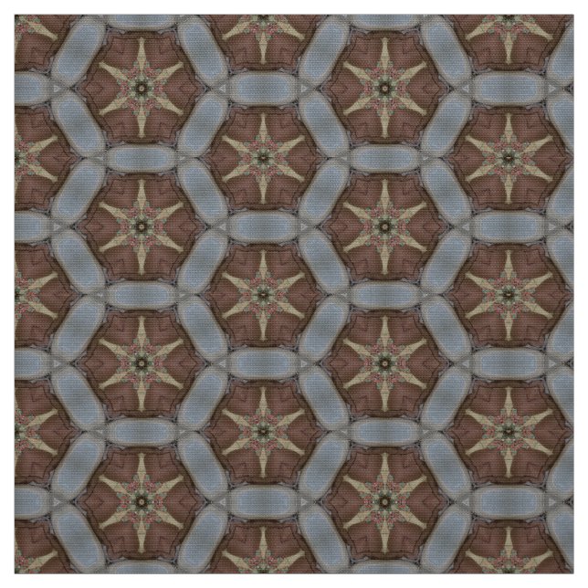 Versatile Teal & Earthy Brown Upholstery Fabric (Swatch)