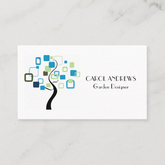 Versatile Tree Design Business Card (Front)
