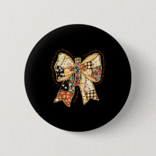Verse Bible Coquette Christian Jesus Bow Patchwork Button