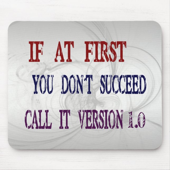 Version 1.0 mouse pad (Front)