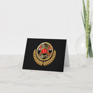 Version 2 Fire Department Thank You or Blank Note Note Card