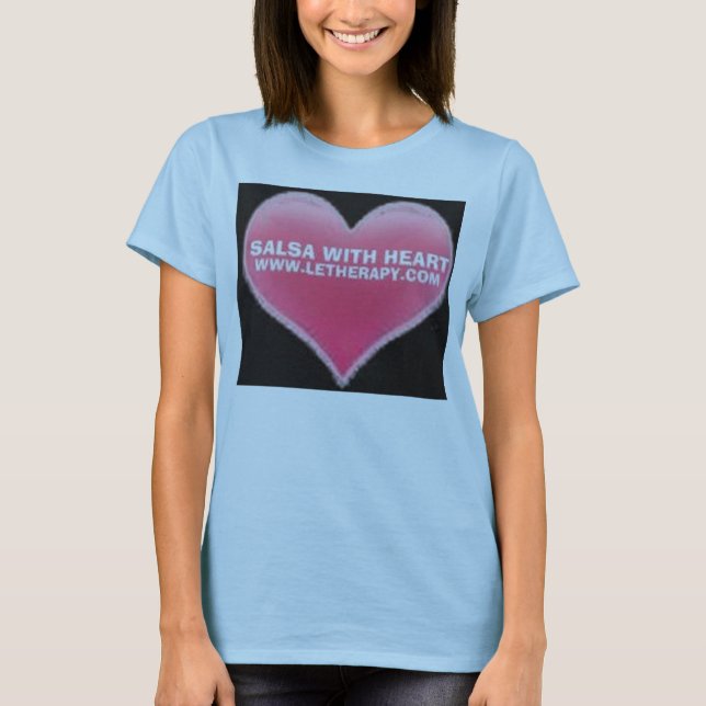 Version 2 SALSA WITH HEART T-SHIRT (Front)