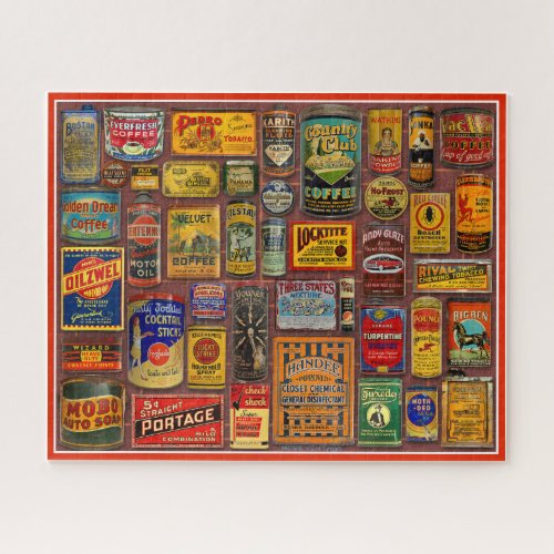 VERSION II VINTAGE ADVERTISING TIN COLLECTION  JIGSAW PUZZLE