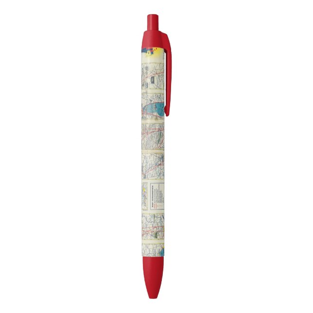 Verso American Airlines system map Pen (Bottom (Vertical))