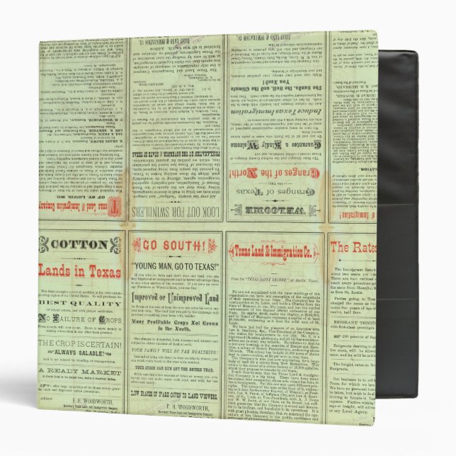 Verso State of Texas 3 Ring Binder (Front/Inside)