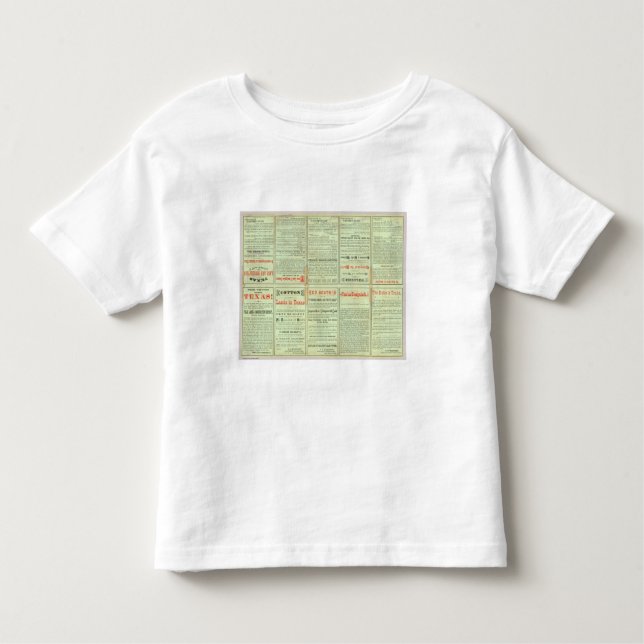 Verso State of Texas Toddler T-shirt (Front)