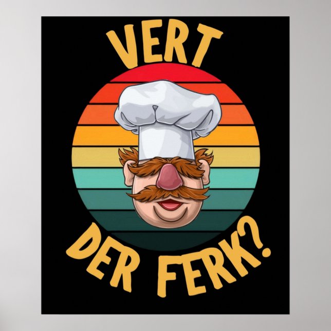 Vert Der Ferk cook Swedish Poster (Front)