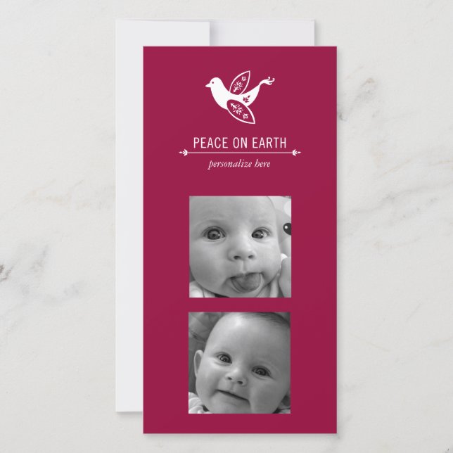 Vertical 2-photo card (Front)