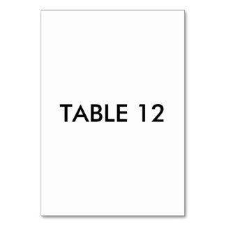 Vertical 3.5 x 5 Table Card, Number Card Celebrate