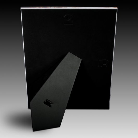 Vertical 8x10 Frameless Acrylic Photo Plaque (Back with Easel)
