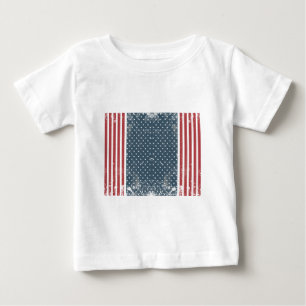 vertical american flag baby T-Shirt