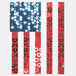 vertical american flag blanket