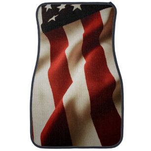 Vertical American flag Car Floor Mat