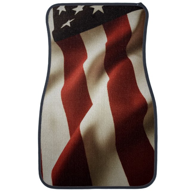 Vertical American flag Car Floor Mat (Front)
