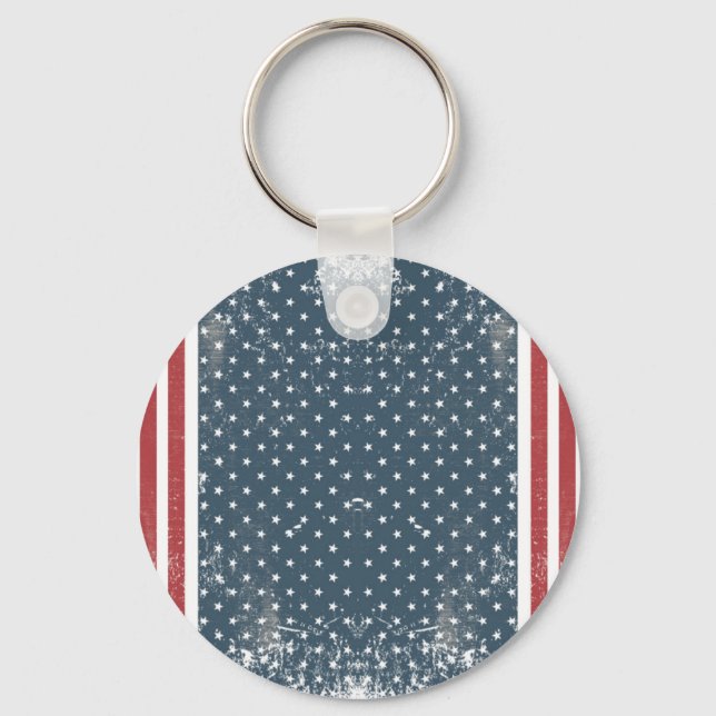 vertical american flag keychain (Front)