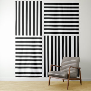 Vertical And Horizontal Stripes Tapestry