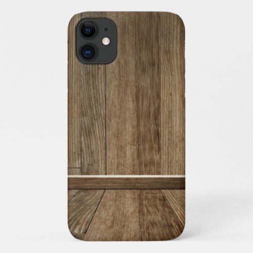 Vertical and horizontal wood pattern iPhone 11 case