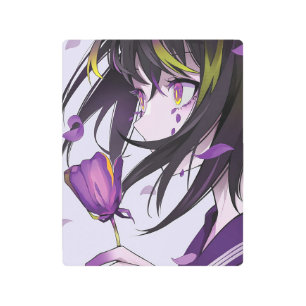 Vertical anime girls 8"x 10" Metal Wall Art