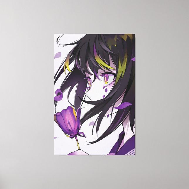 vertical anime girls Premium Wrapped Canvas(Gloss) Canvas Print (Front)