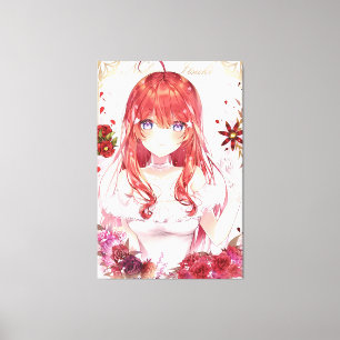 vertical anime girls Premium Wrapped Canvas Gloss) Print