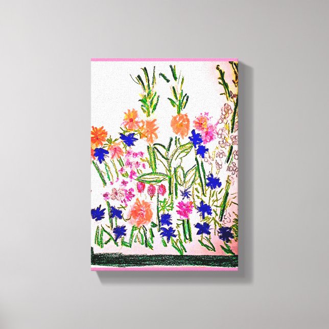 Vertical Arrangement Premium Wrapped Canvas Print (Front)