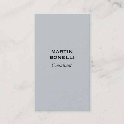 Vertical Attractive Grey Modern Business Card
