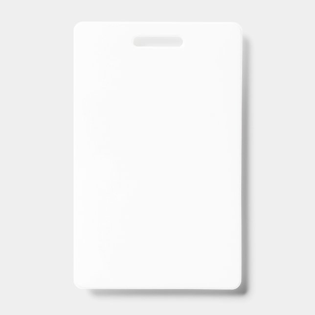 Vertical Badge | Blank ID Card – Durable (Front)