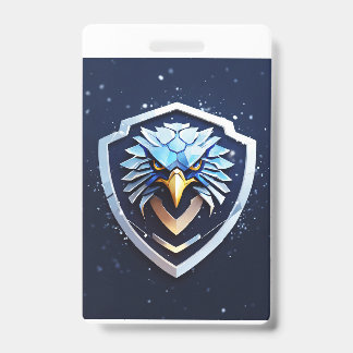 Vertical badge with Eagle