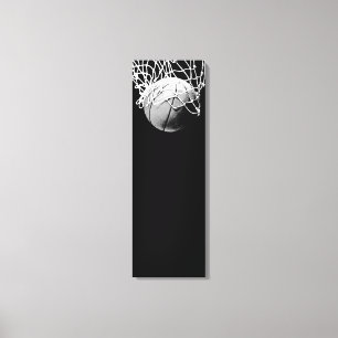 Vertical Basketball Wrapped Canvas Print