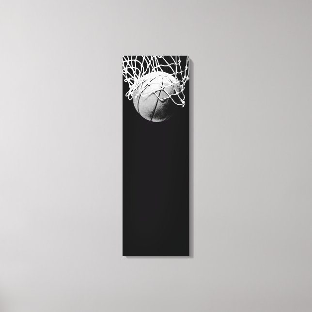 Vertical Basketball Wrapped Canvas Print (Front)