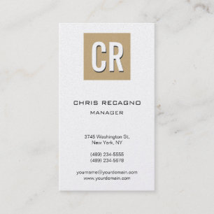 Vertical Beige Pearl Background Business Card