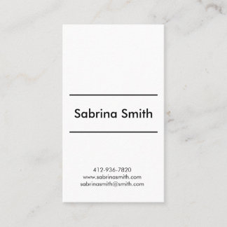 Vertical black and grey minimalist business card