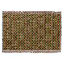 Vertical Black, Green, Red, Yellow Kente Cloth